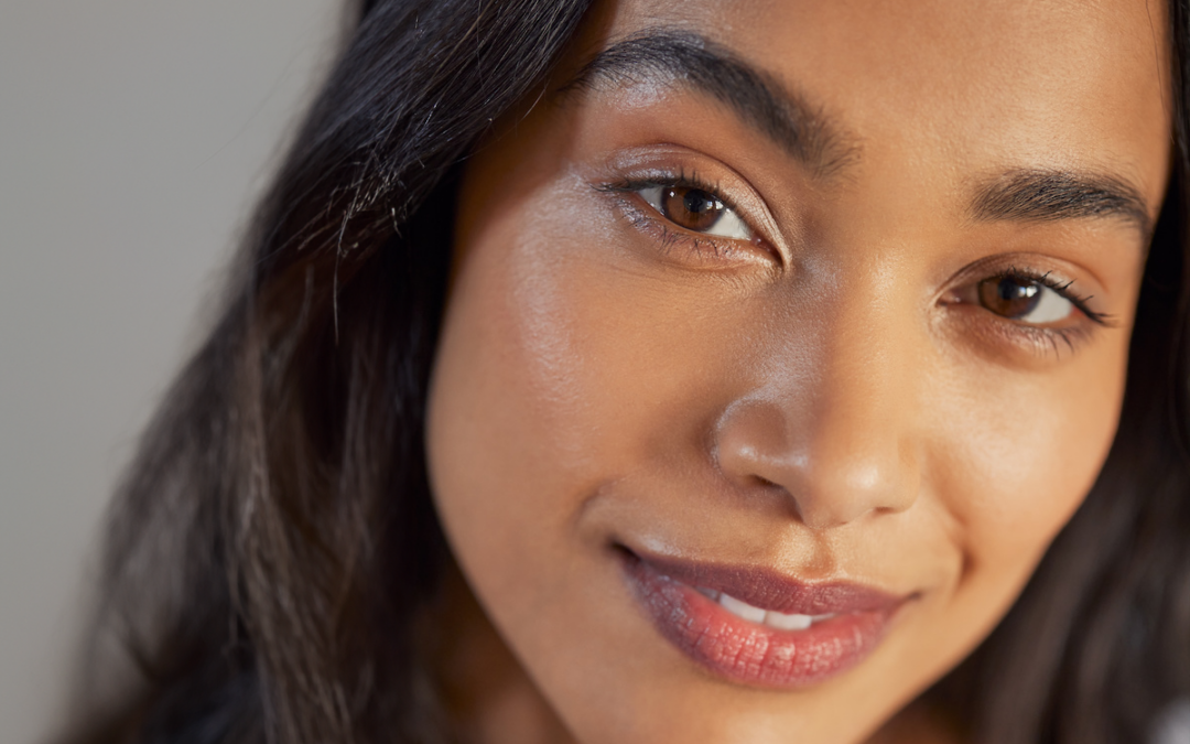 beautiful happy natural young woman