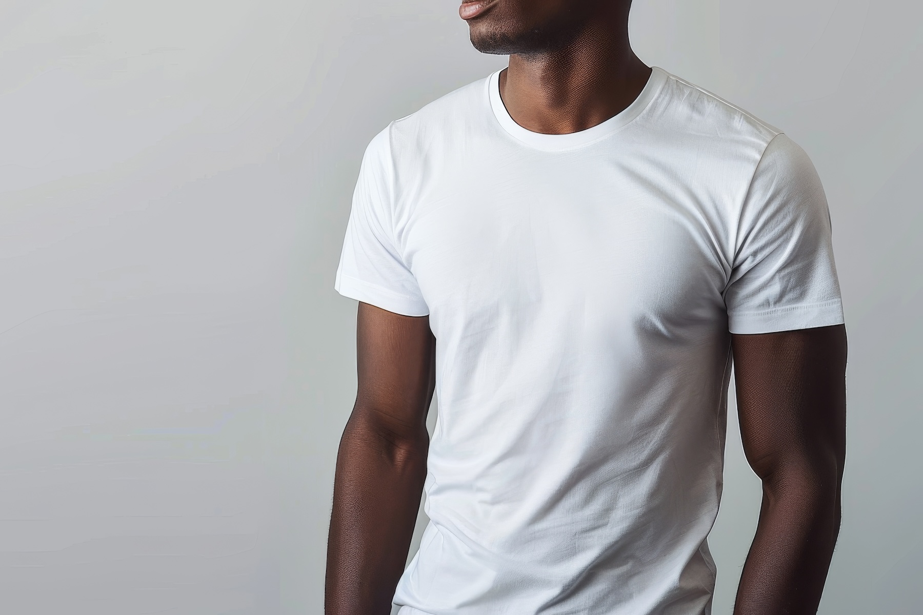 young man in white tshirt